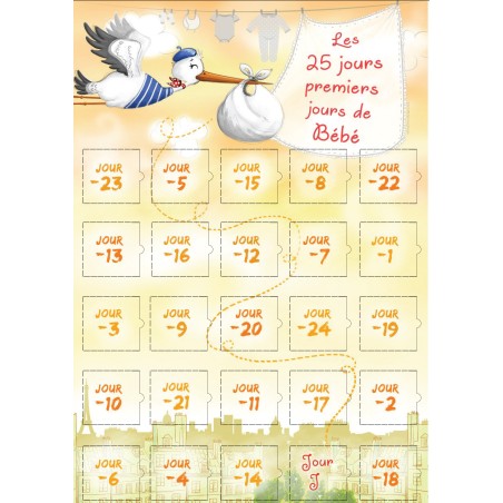 Calendrier Des 25 Premiers Jours De Bebe Cigogne