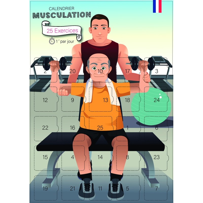 Calendrier 25 jours Musculation | 25 Exercices