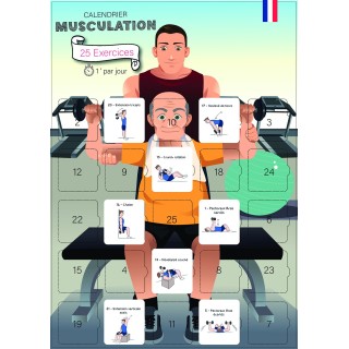 Calendrier 25 jours Musculation | 25 Exercices