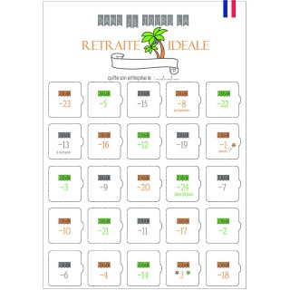 Calendrier de l'avant retraite